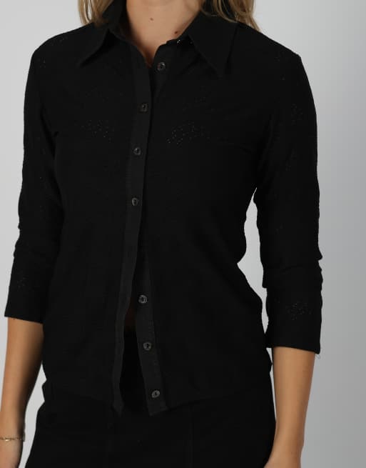 Vintage Unbranded S blouse in black, 4 of 4