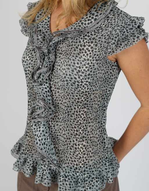 Vintage Unbranded S blouse in grey, 4 of 4