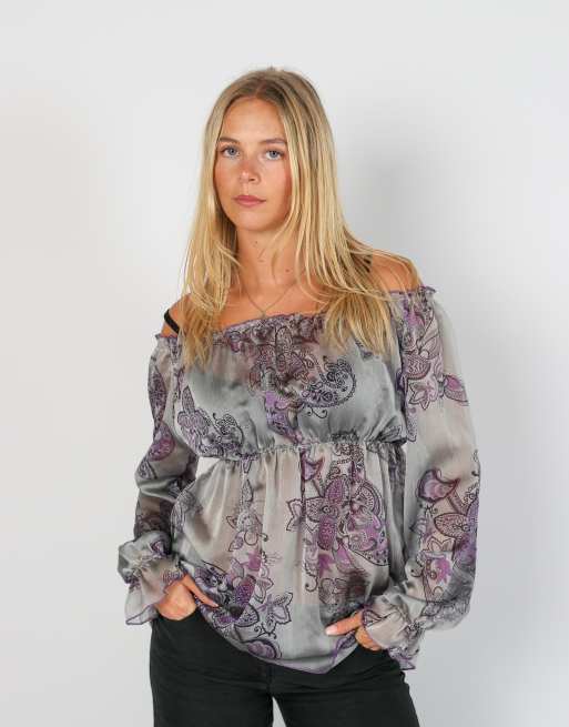 Vintage Unbranded S blouse in grey