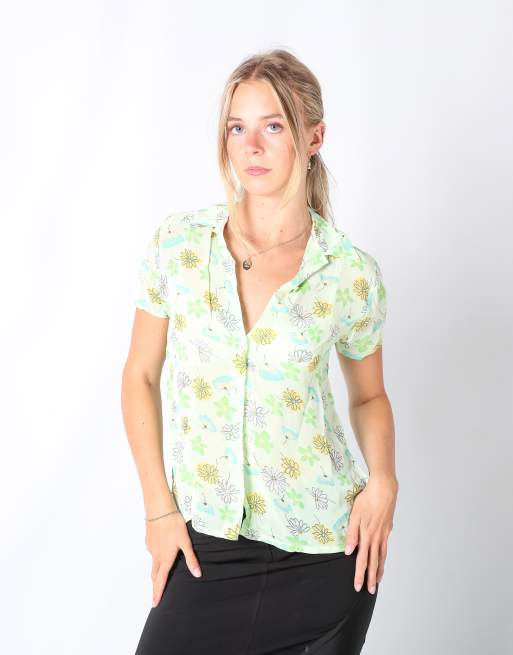 Vintage Unbranded S blouse in light green