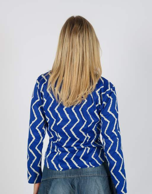 Vintage Unbranded S blouse in navy blue, 2 of 4