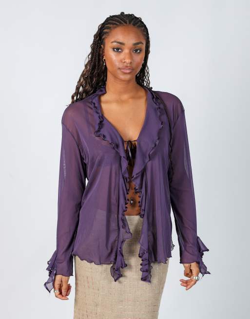 Vintage Unbranded S blouse in purple