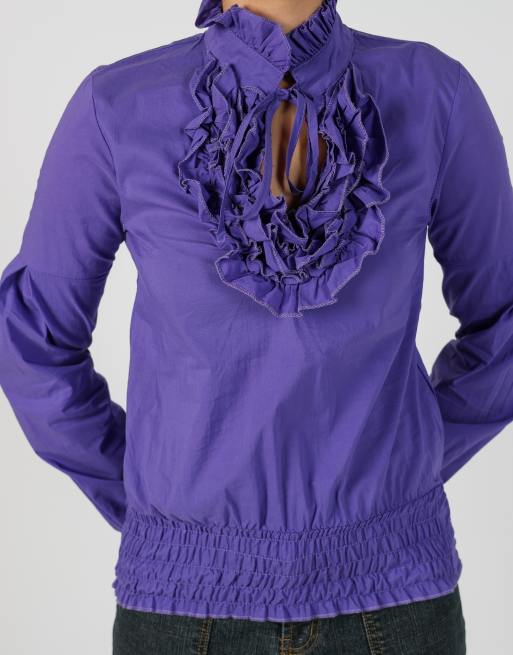 Vintage Unbranded S blouse in purple, 4 of 4