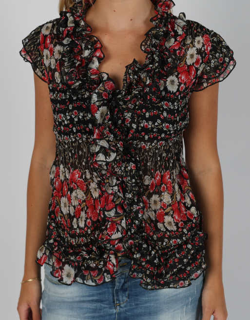 Vintage Unbranded S blouse in red, 4 of 4