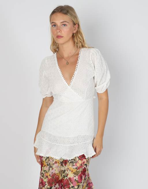 Vintage Unbranded S blouse in white