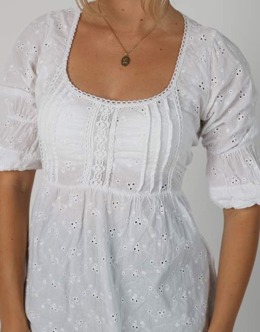 Vintage Unbranded S blouse in white, 4 of 4