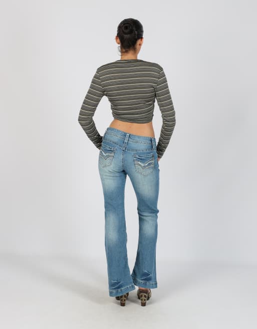 Vintage Unbranded S bootcut jeans in blue, 3 of 4