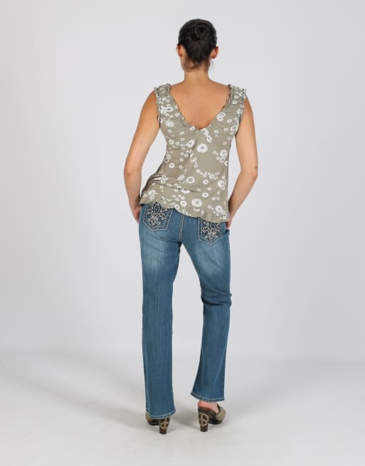 Vintage Unbranded S bootcut jeans in blue, 3 of 4