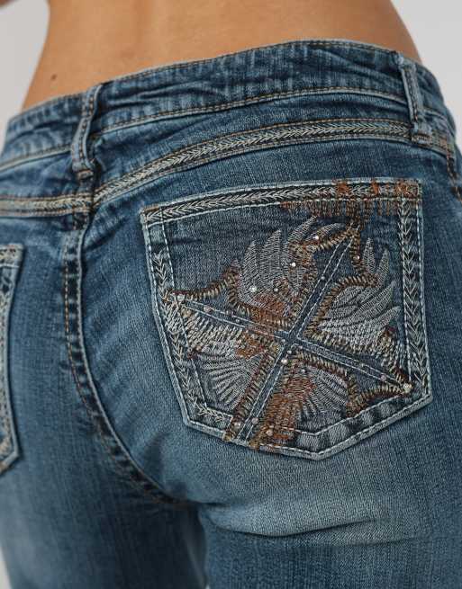 Vintage Unbranded S bootcut jeans in blue, 4 of 4