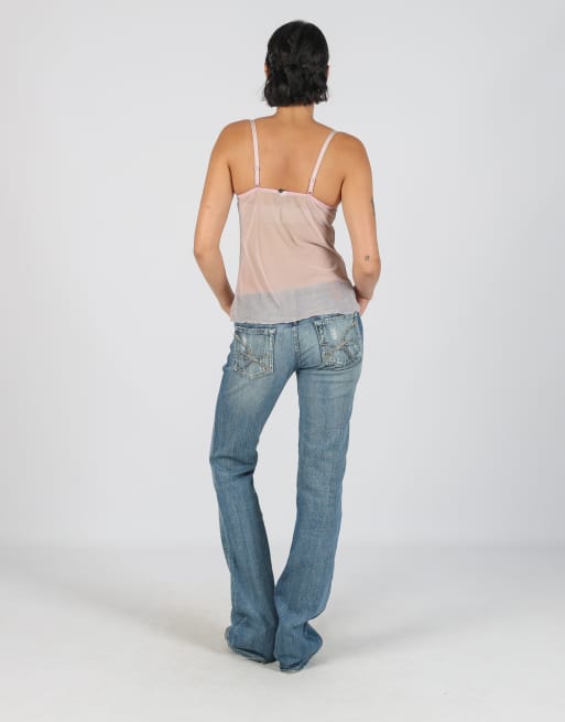 Vintage Unbranded S bootcut jeans in blue, 3 of 4