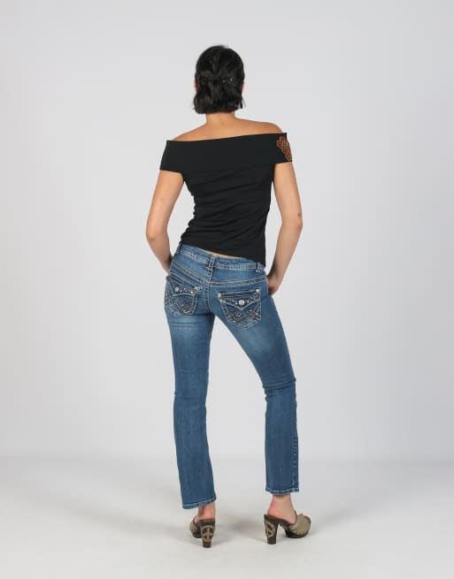 Vintage Unbranded S bootcut jeans in blue, 3 of 4