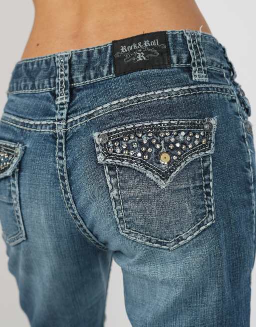 Vintage Unbranded S bootcut jeans in blue, 4 of 4