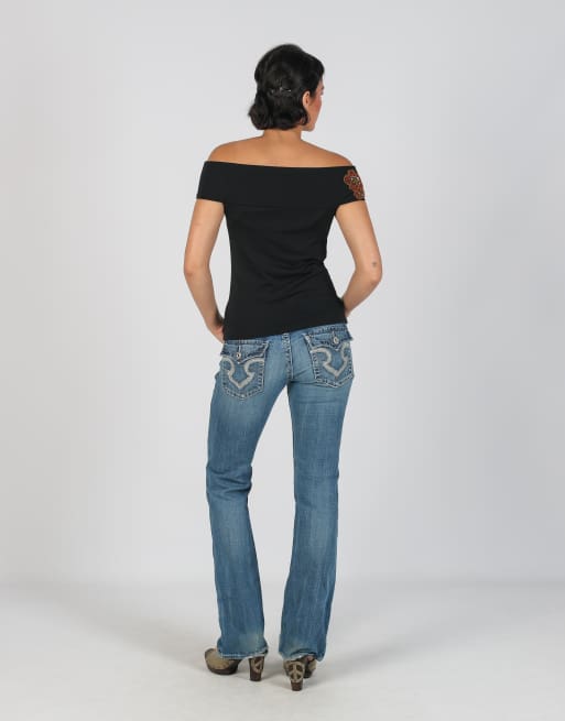 Vintage Unbranded S bootcut jeans in blue, 3 of 4