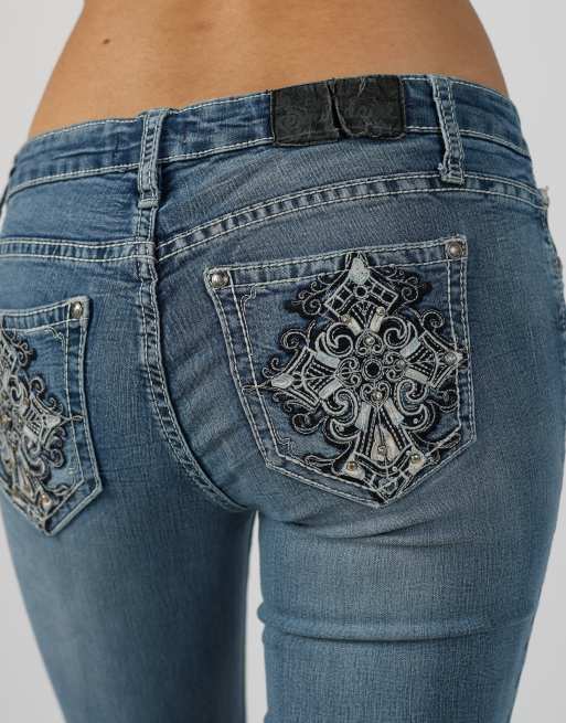 Vintage Unbranded S bootcut jeans in blue, 4 of 4