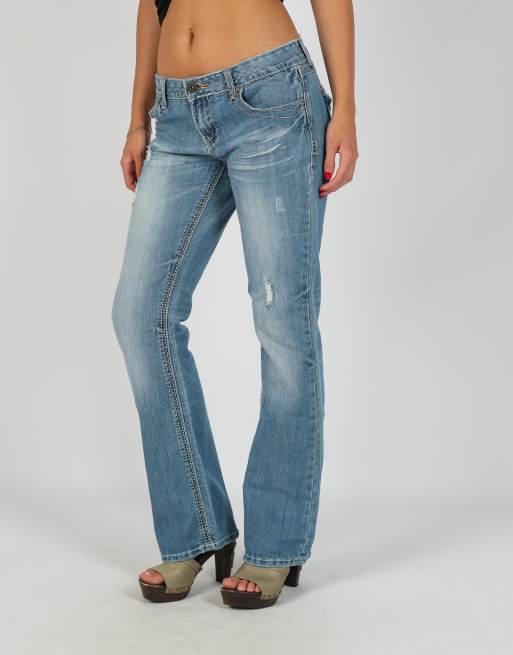 Vintage Unbranded S bootcut jeans in light blue, 2 of 4