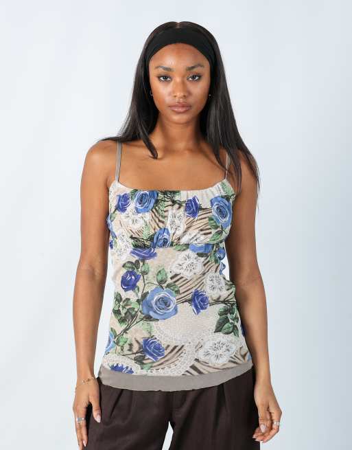 Vintage Unbranded S cami in beige