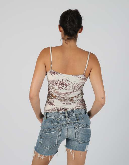 Vintage Unbranded S cami in beige, 2 of 4