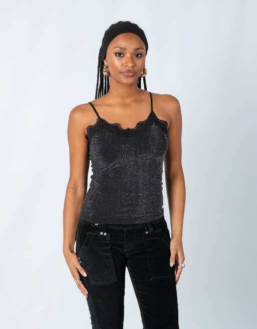 Vintage Unbranded S cami in black
