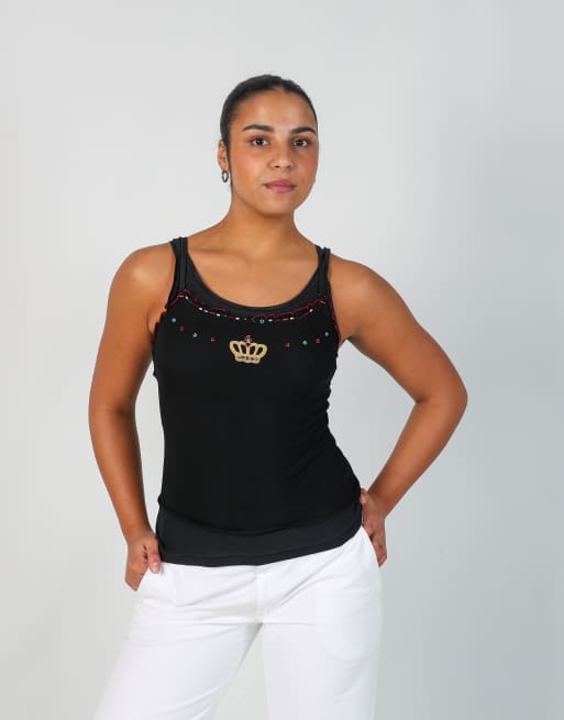 Vintage Unbranded S cami in black