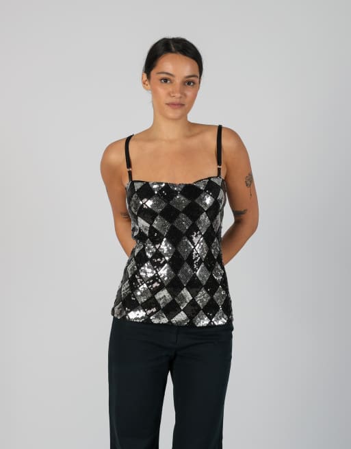 Vintage Unbranded S cami in black