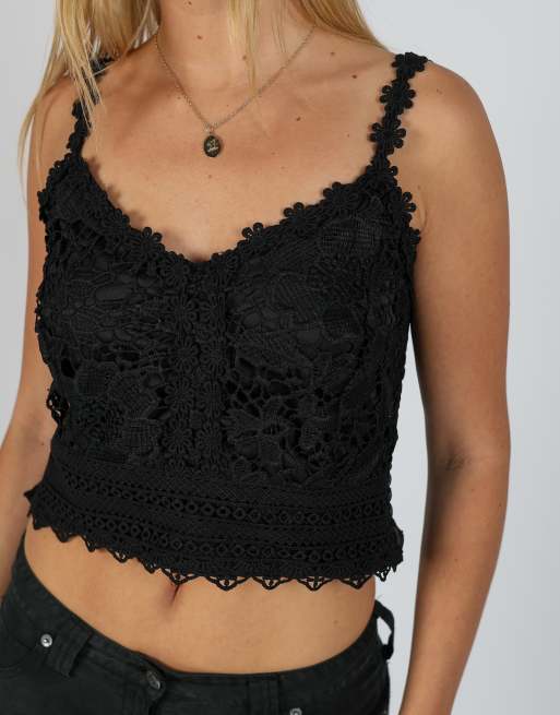 Vintage Unbranded S cami in black, 4 of 4