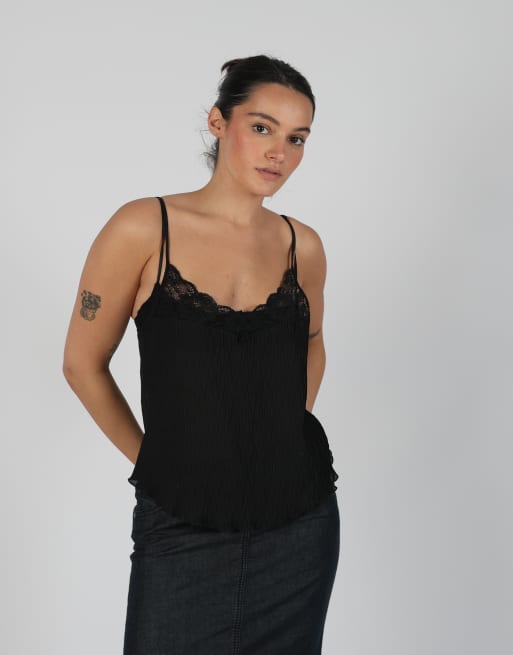 Vintage Unbranded S cami in black, 3 of 4