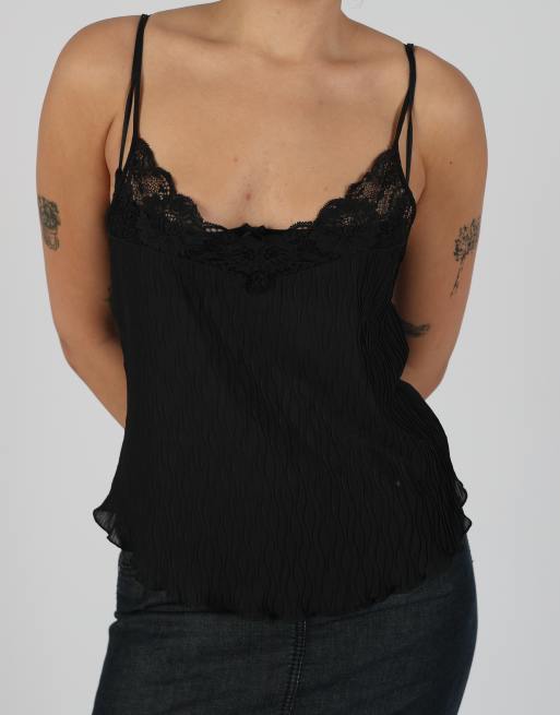 Vintage Unbranded S cami in black, 4 of 4