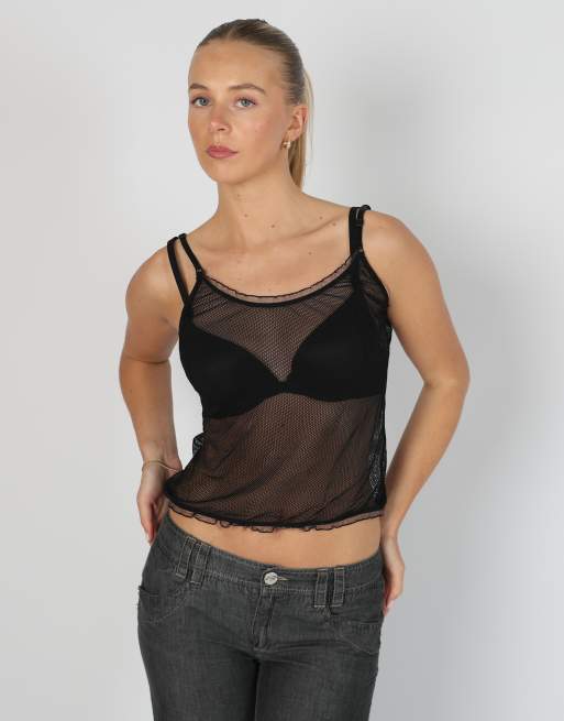 Vintage Unbranded S cami in black