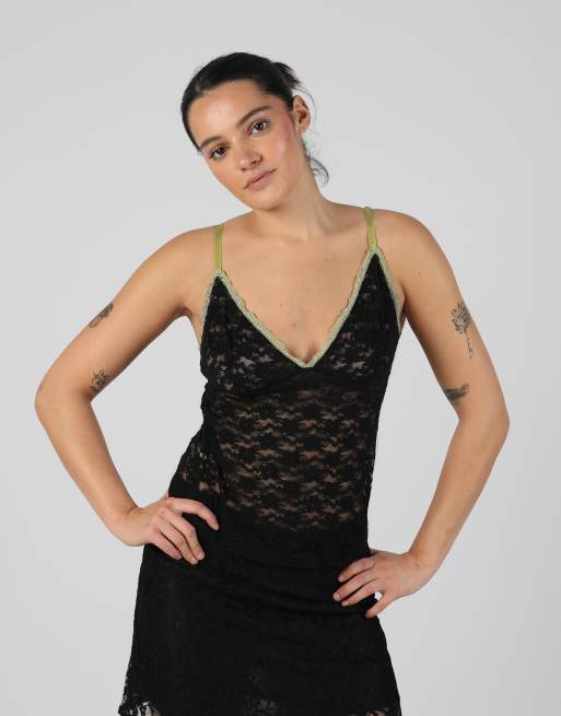Vintage Unbranded S cami in black