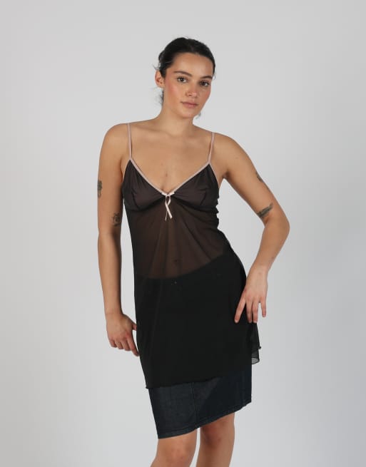 Vintage Unbranded S cami in black