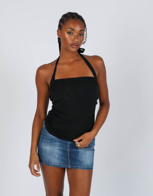 Vintage Unbranded S cami in black, 3 of 4