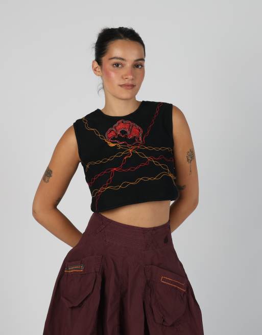 Vintage Unbranded S cami in black