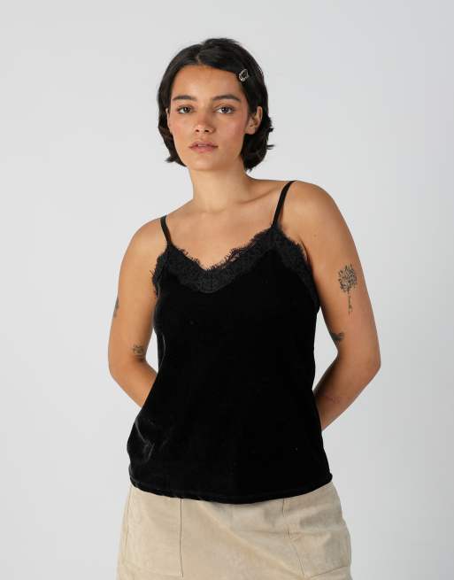Vintage Unbranded S cami in black, 3 of 4