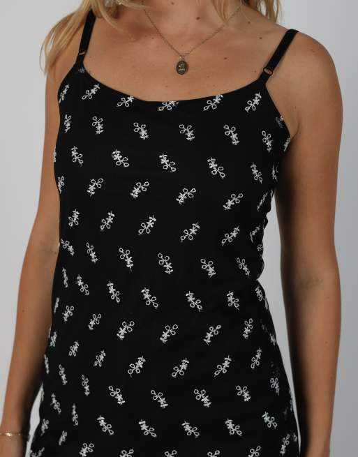Vintage Unbranded S cami in black, 4 of 4