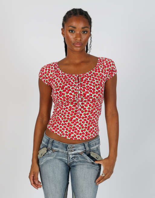 Vintage Unbranded S cami in burgundy red