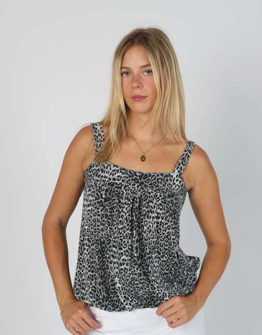 Vintage Unbranded S cami in charcoal grey