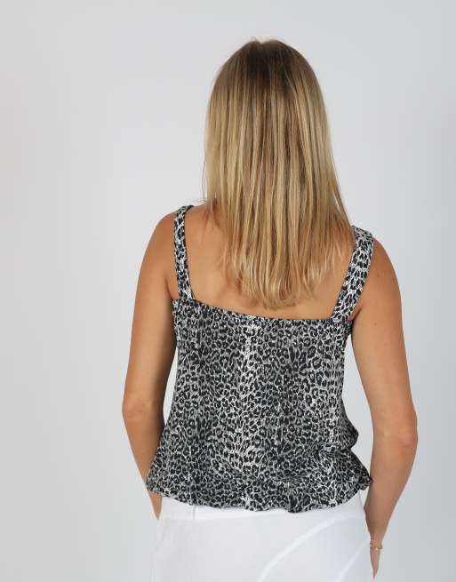 Vintage Unbranded S cami in charcoal grey, 2 of 4