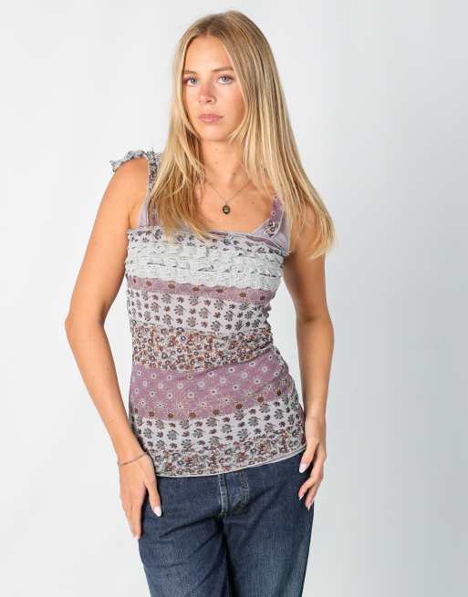 Vintage Unbranded S cami in grey