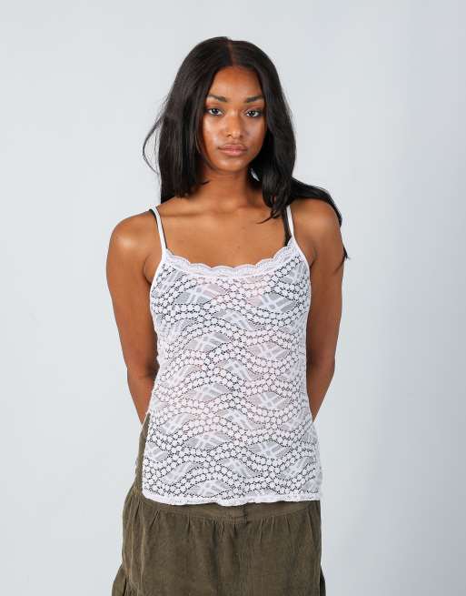 Vintage Unbranded S cami in ivory