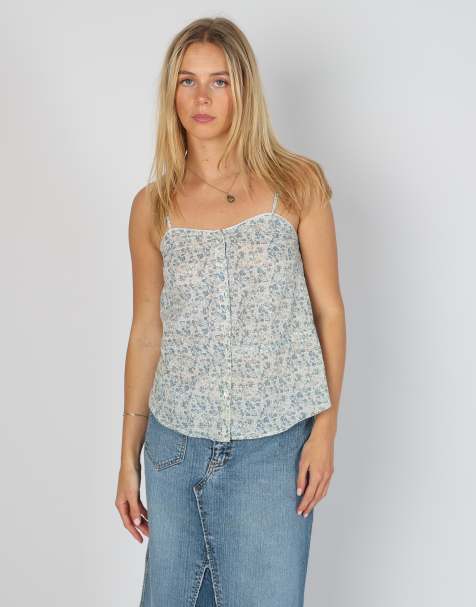 Vintage Unbranded S cami in ivory - view 1