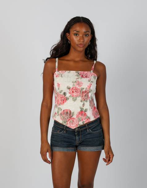 Vintage Unbranded S cami in ivory - view 1