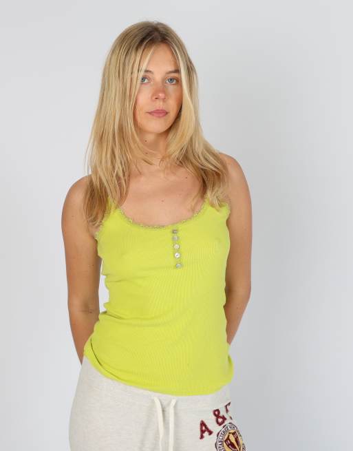 Vintage Unbranded S cami in light green