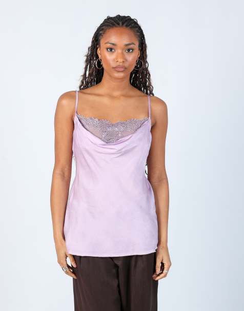 Vintage Unbranded S cami in lilac purple - view 1
