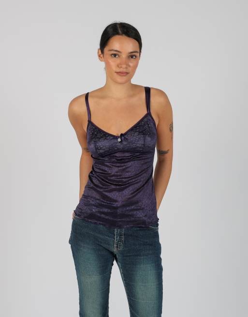 Vintage Unbranded S cami in purple