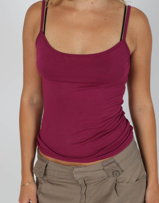 Vintage Unbranded S cami in purple, 4 of 4