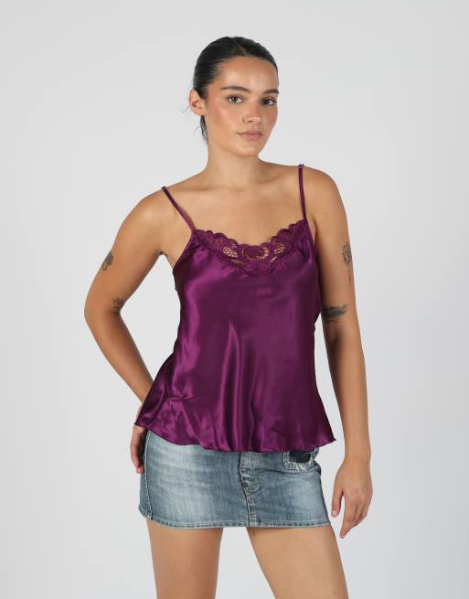 Vintage Unbranded S cami in purple, 1 of 4