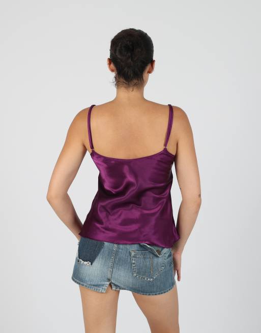Vintage Unbranded S cami in purple, 2 of 4