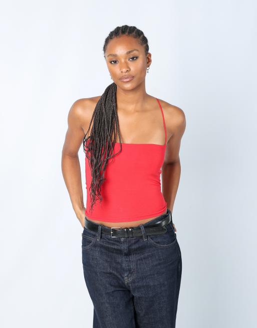 Vintage Unbranded S cami in red