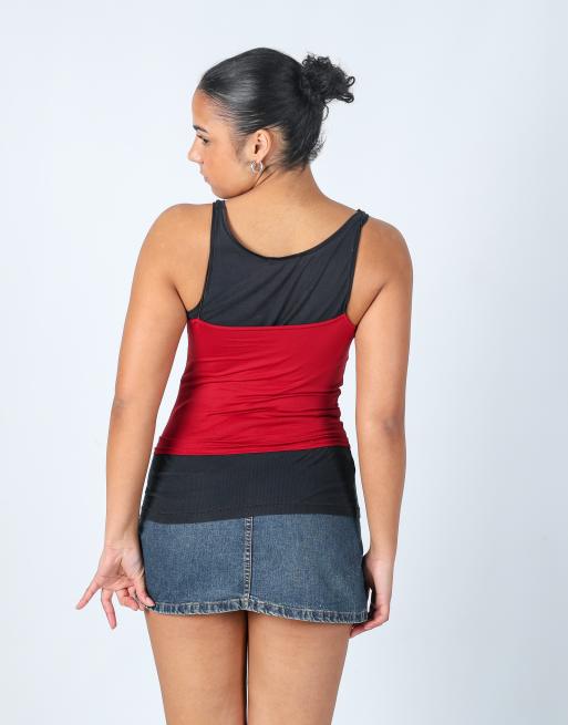 Vintage Unbranded S cami in red, 2 of 4