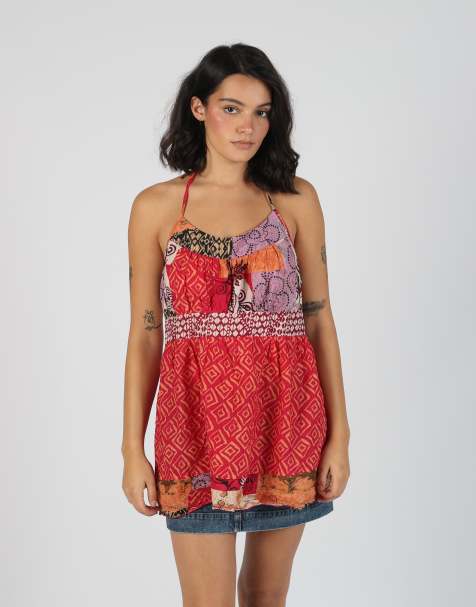Vintage Unbranded S cami in red - view 1